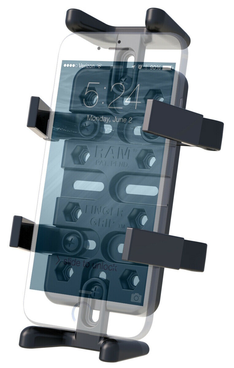 RAM Mount RAM-HOL-UN4U Universal Finger Grip Holder - Holds Phones GPS Radios
