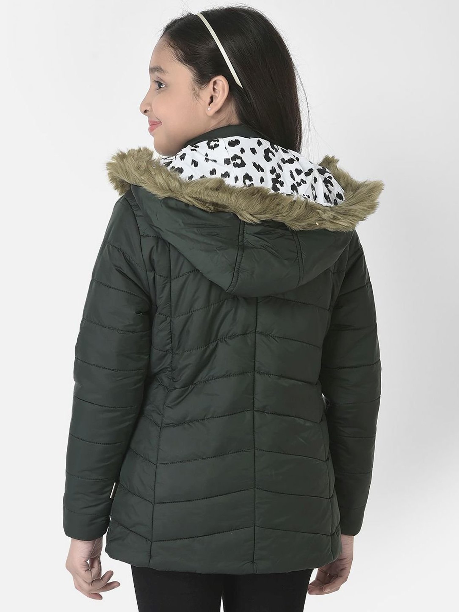 Elle Kids Black Self Pattern Jacket