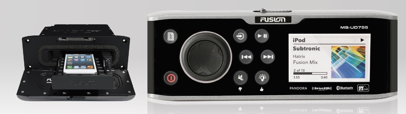 fusion msud755 stereo w/unidock