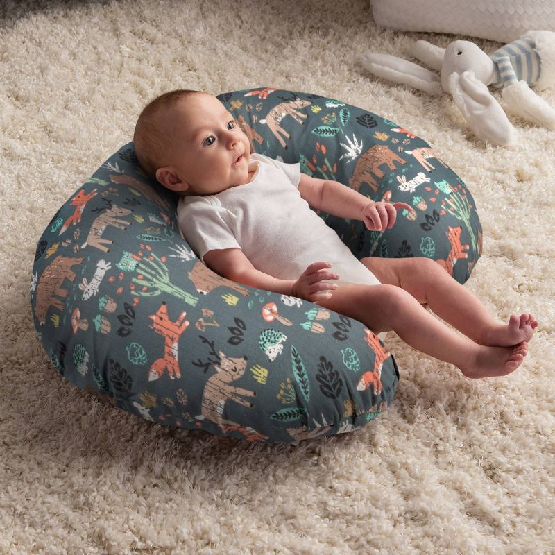 Boppy Original Feeding and Infant Support Pillow - Green Forest Animals