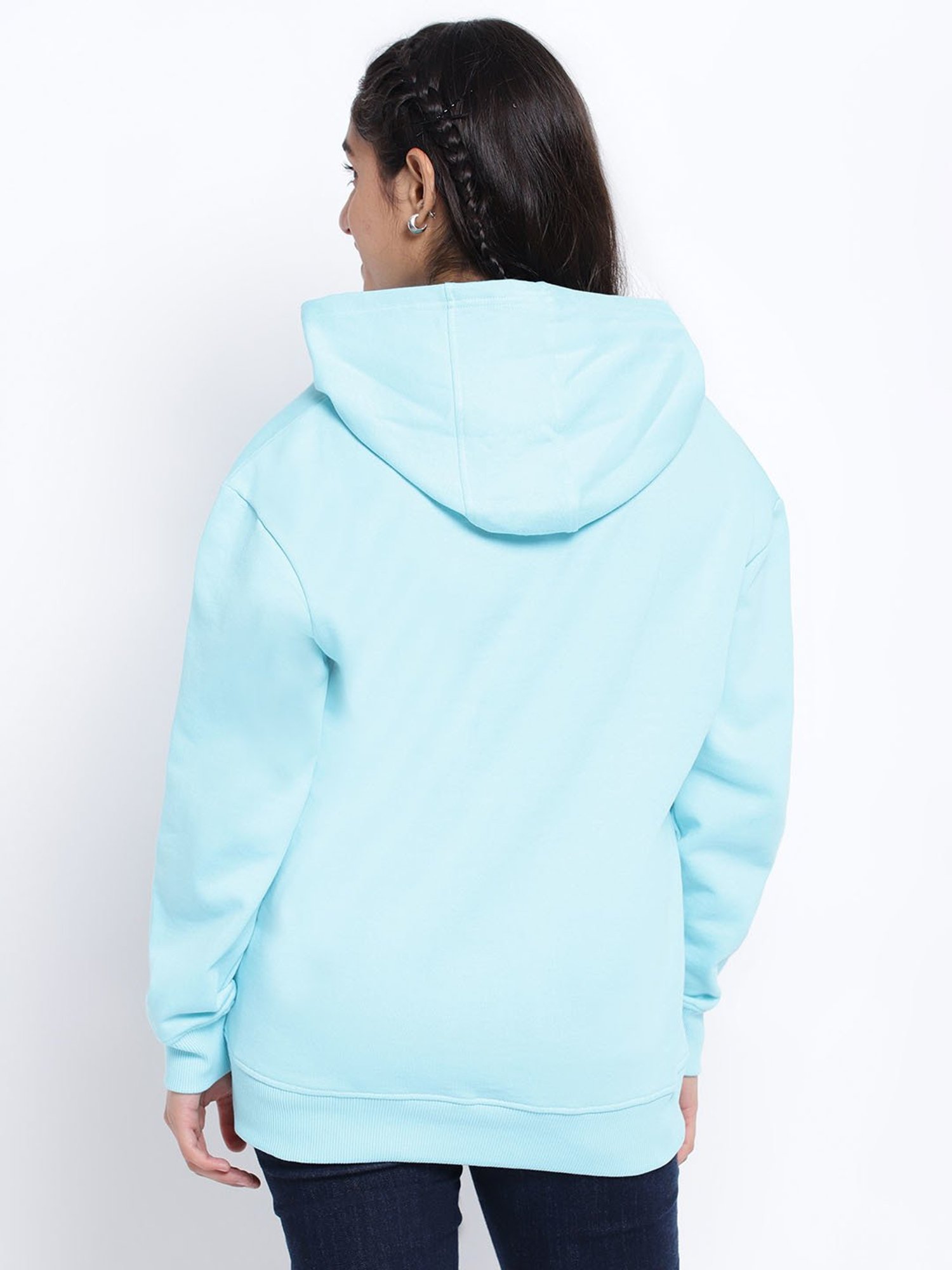 Lil Tomatoes Kids Sky Blue Printed Full Sleeves Sweatshirt