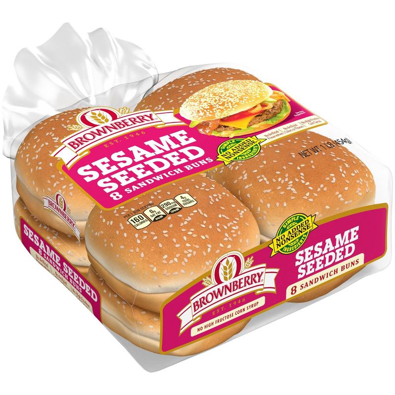 Sunbeam Jumbo Seeded Buns - 8ct/20oz