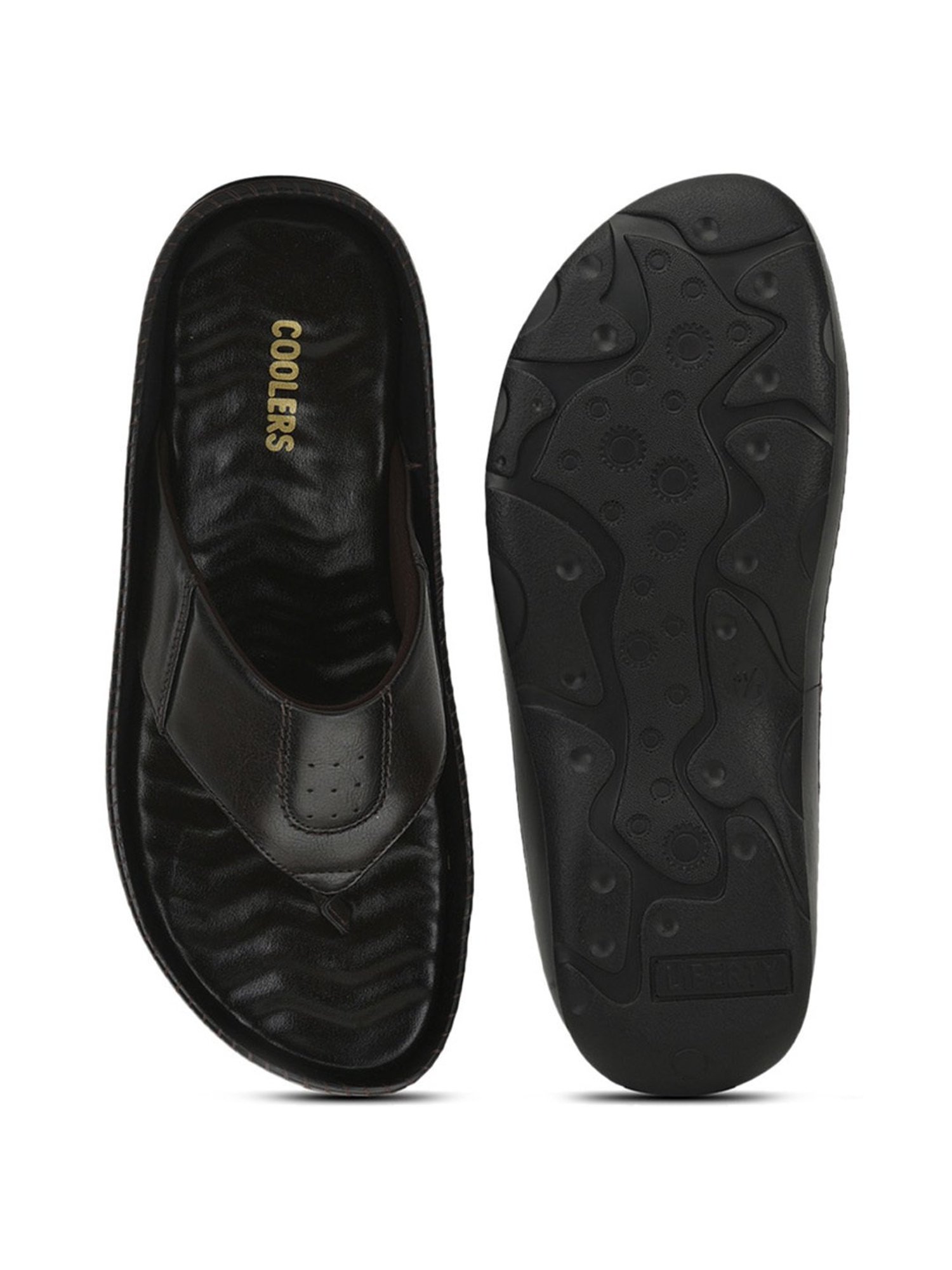 Coolers By Liberty Men's Black Thong Sandals