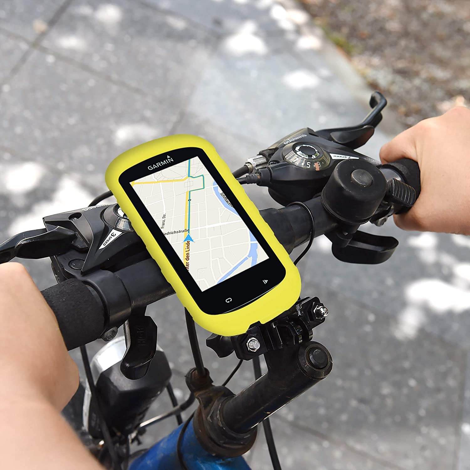 kwmobile Case Compatible with Garmin Edge 830 - Soft Silicone Bike GPS Navigation System Protective Cover - Black