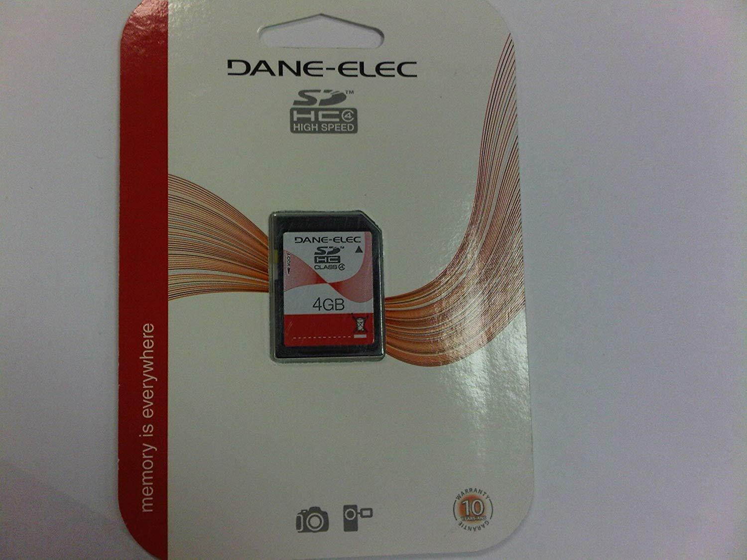 Dane Elec 4GB Class 4 SDHC Memory Card