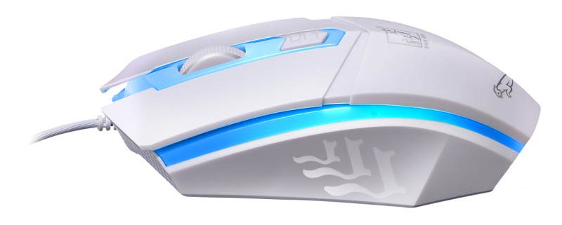PandaTek New Mechanical Feeling Multicolor Backlit Wired Gaming Keyboard And 1600 DPI Mouse Combo - White