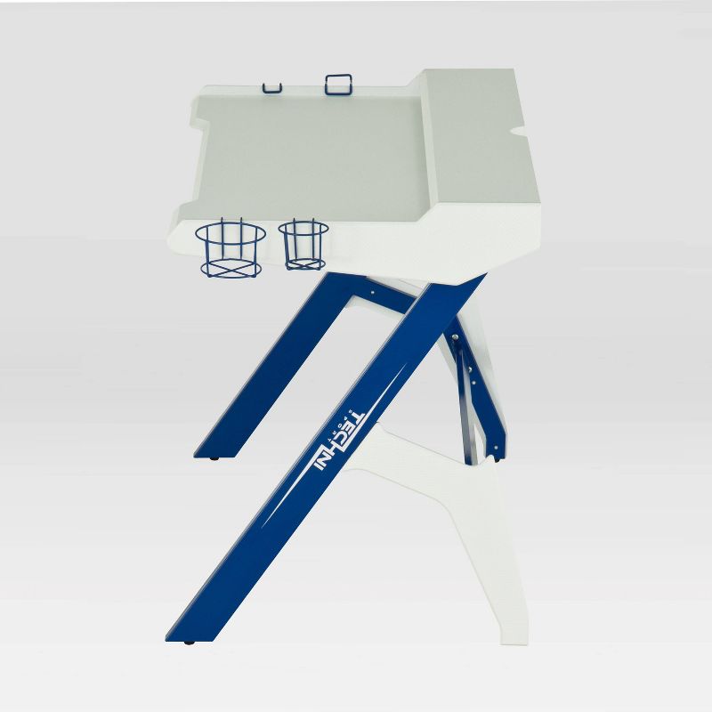 Ergonomic Computer Gaming Desk Blue - Techni Sport