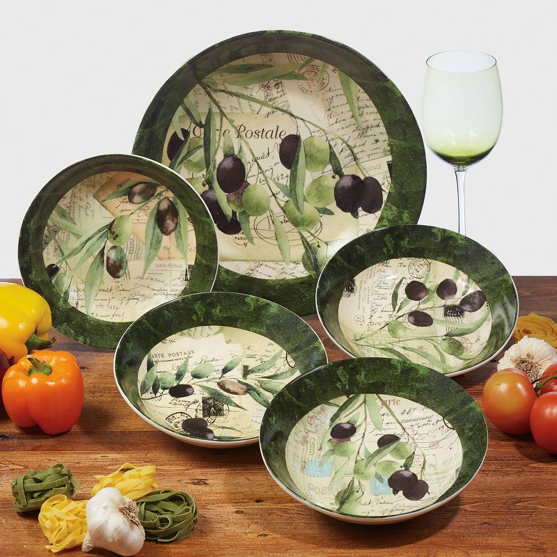 Certified International Olivia Ceramic 5pc Serving Bowl Set Black