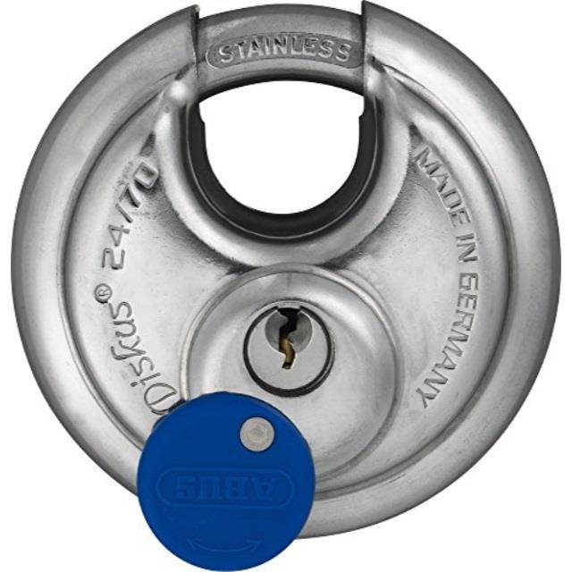 Stainless Steel Diskus Padlock, Silver
