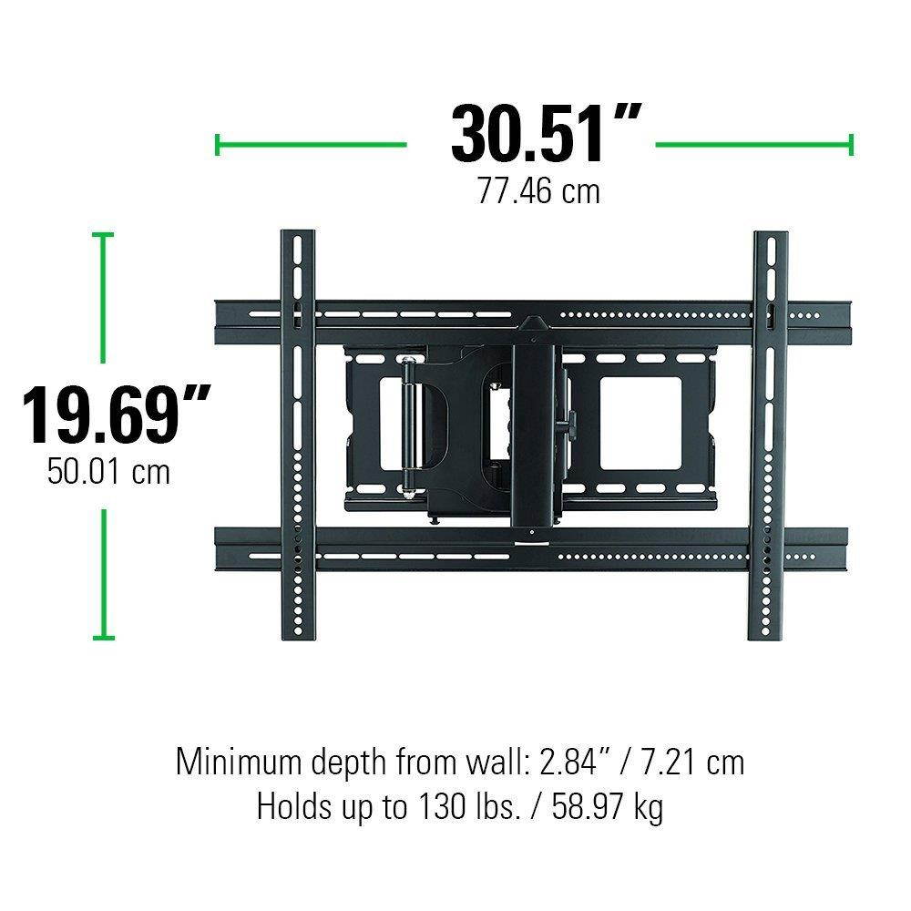 Sanus MLF13-B1 Articulating Universal Wall Mount for 37-80-Inch Screen