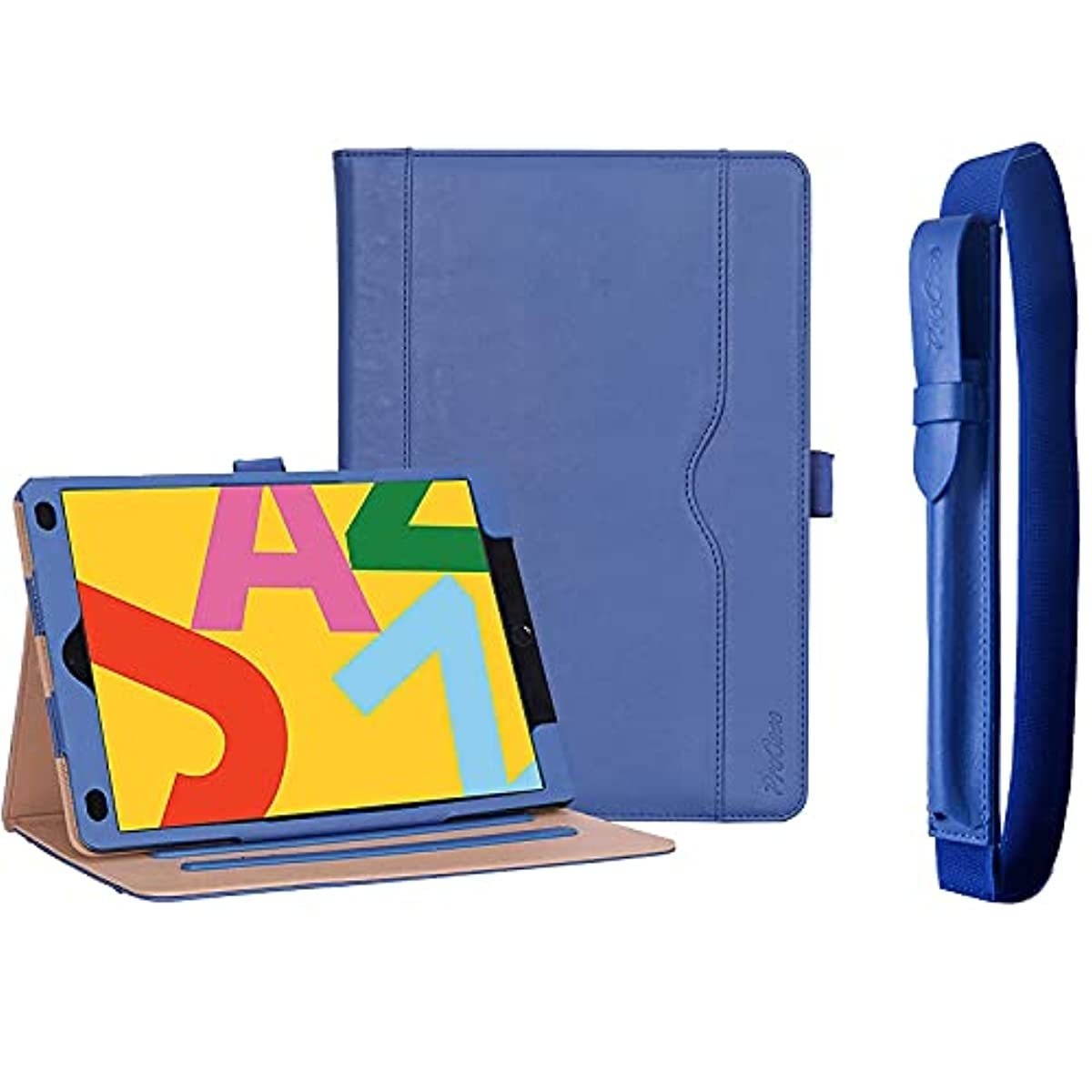 ProCase iPad 10.2 Inch Case 2020 8th Generation / 2019 7th Generation iPad Case Bundle with Apple Pencil Holder Case