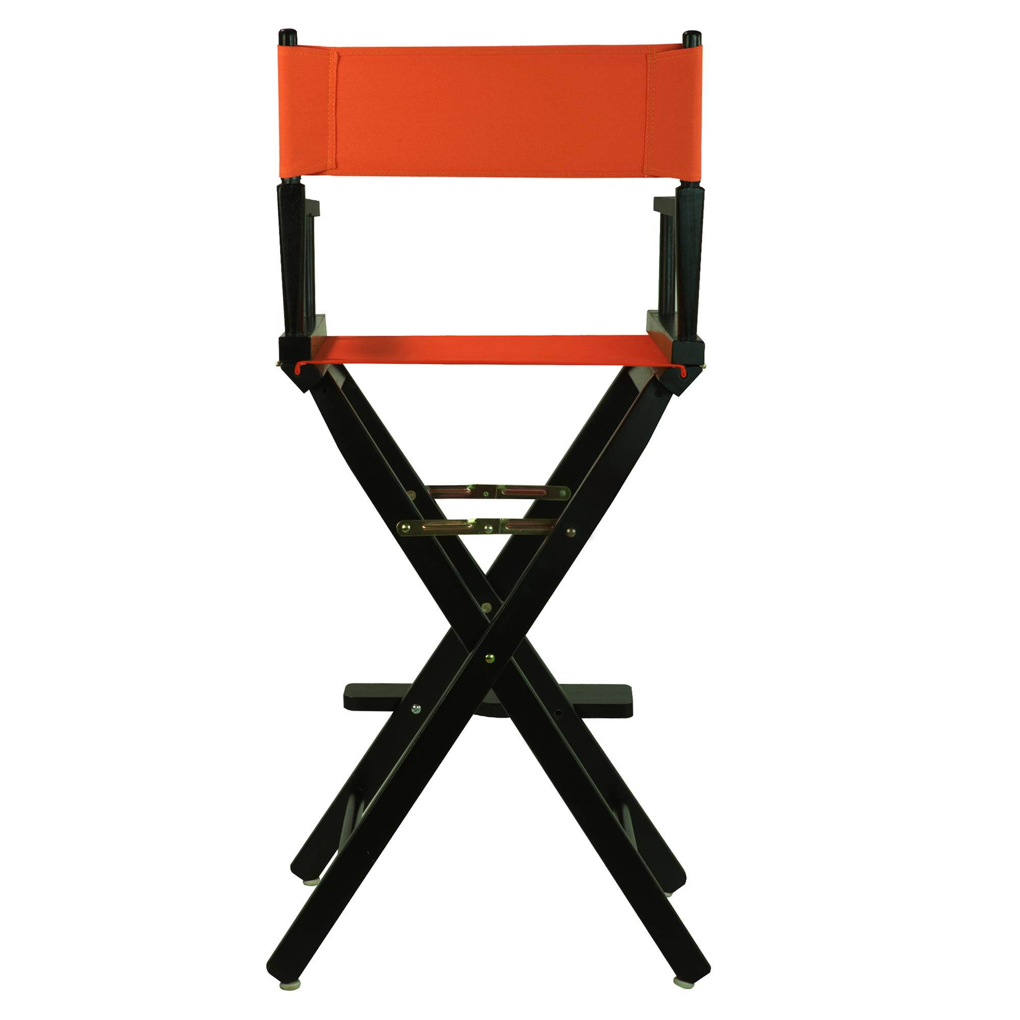 Casual Home 230-02-021-19 30 in. Directors Chair Black Frame with Orange Canvas