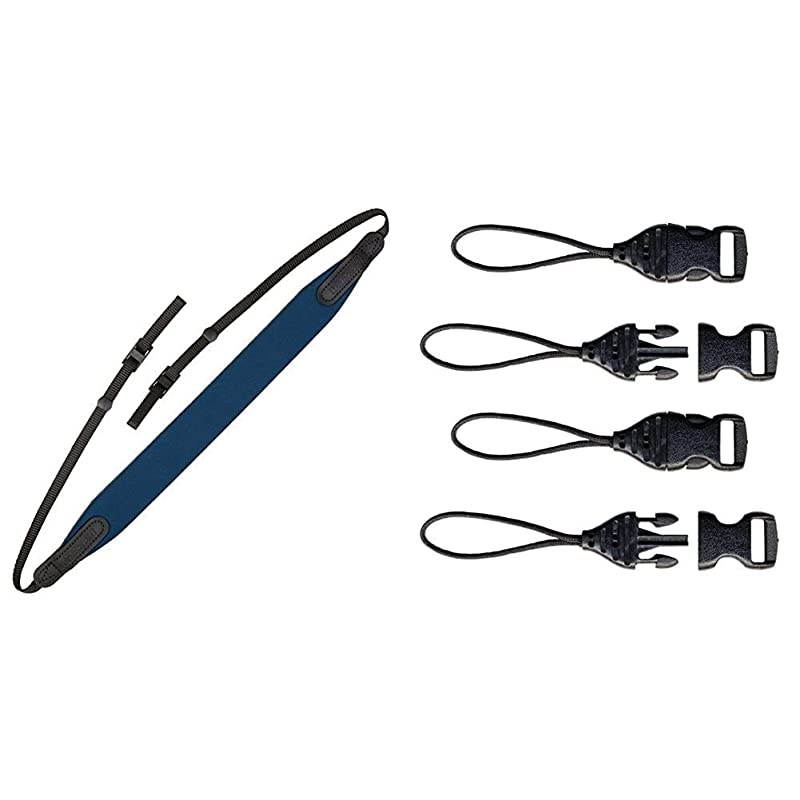 EZ Comfort Strap NavyEZ Comfort Strap Neoprene Neck Strap for Cameras and Binoculars 2703252 amp 1301082 Mini QD Loops 15mm System Connectors