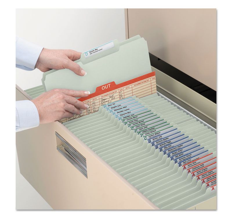 Skilcraft File Folders 3/4" Expansion 1/3-Cut Letter 100/BX Manila 2822507