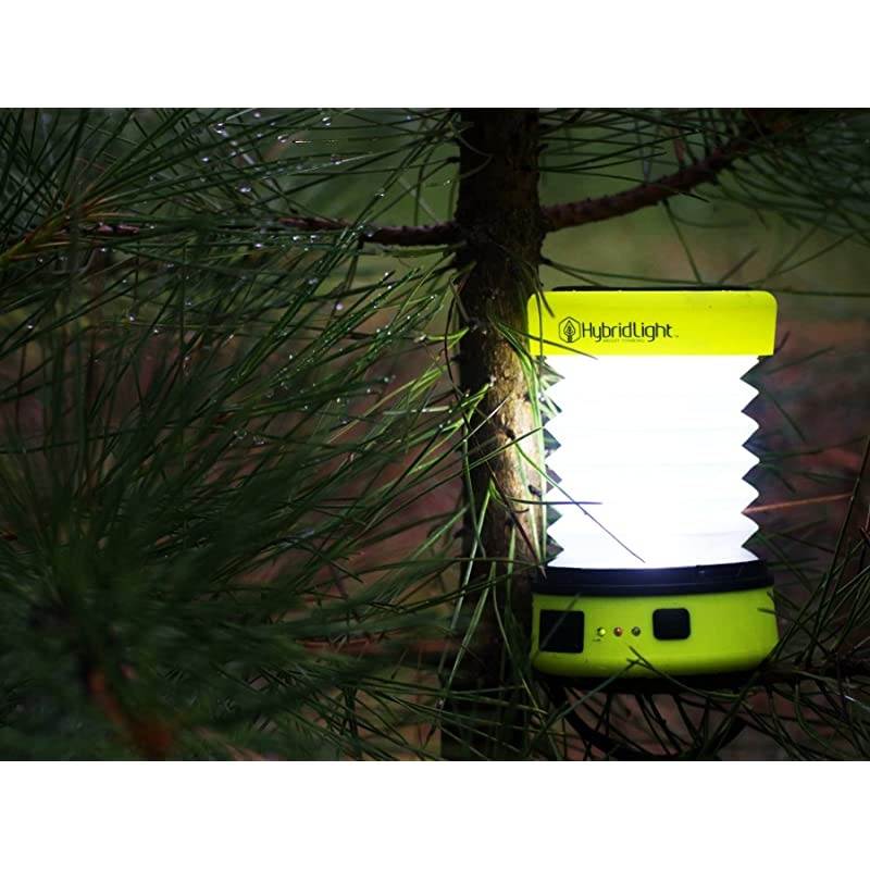 Solar Rechargeable Lantern/Cell Phone Charger. 150 Lm. Built in Solar Panel, Hi-Vis Yellow