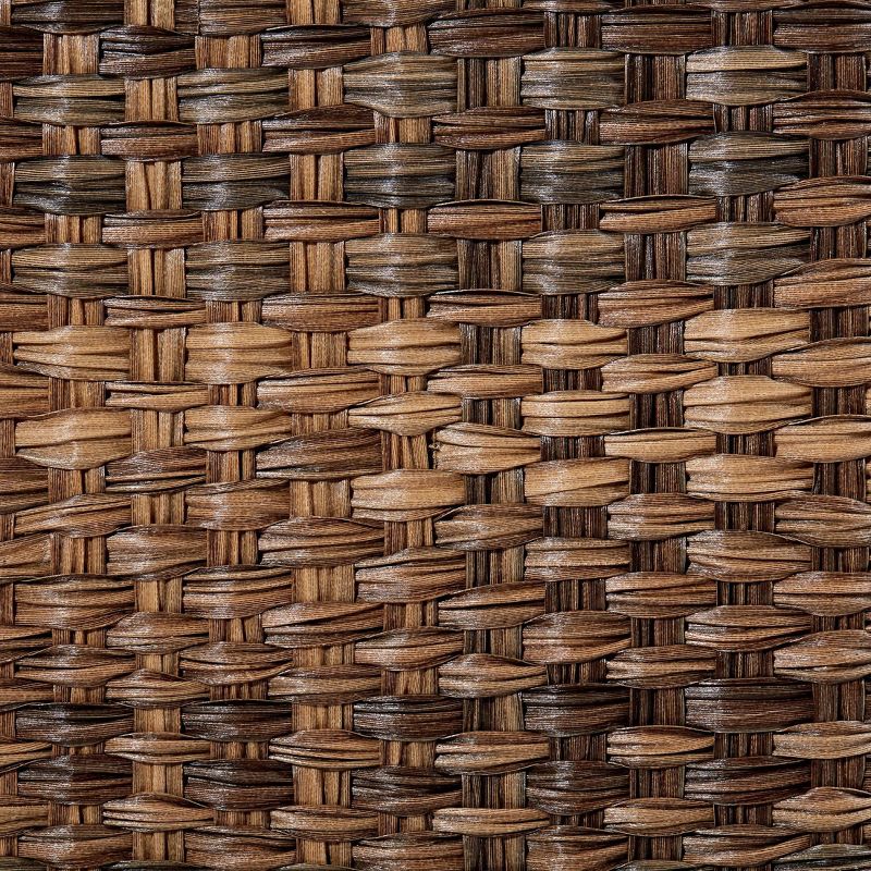 Household Essentials Round Brushed Stainless Hamper Wood Lid