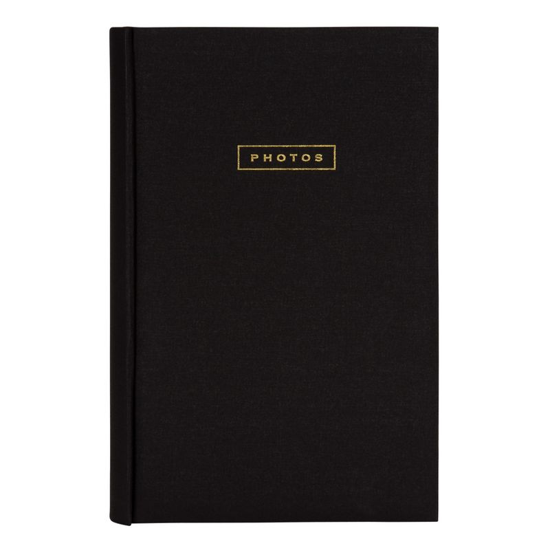 4pc 9" x 13" Sentiments Photo Album Set Black/Gold - DesignOvation