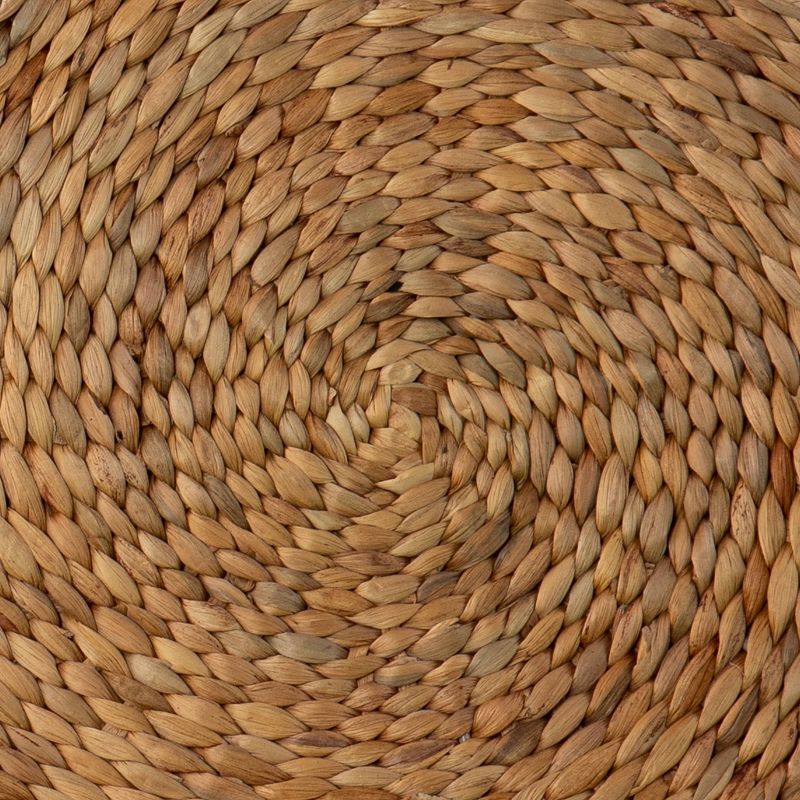 Skernan Woven Accent Table Natural/Black - Aiden Lane