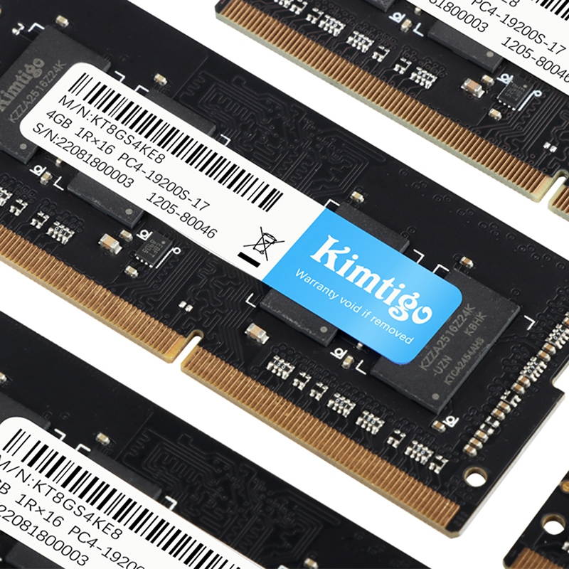 kimtigo DDR4 4GB/8GB/16GB Laptop Ram 2400MHz /2666MHz PC4-21300 Unbuffered SODIMM Notebook Computer Memory