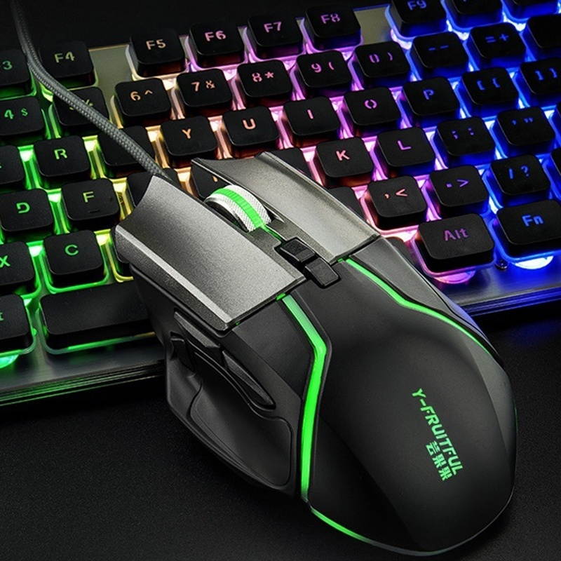 Y-FRUITFUL Detachable Macro Programming Mechanical Gaming Mouse