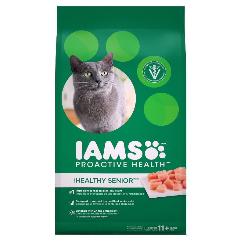 Iams Proactive Health with Chicken Senior Premium Dry Cat Food - 7lbs