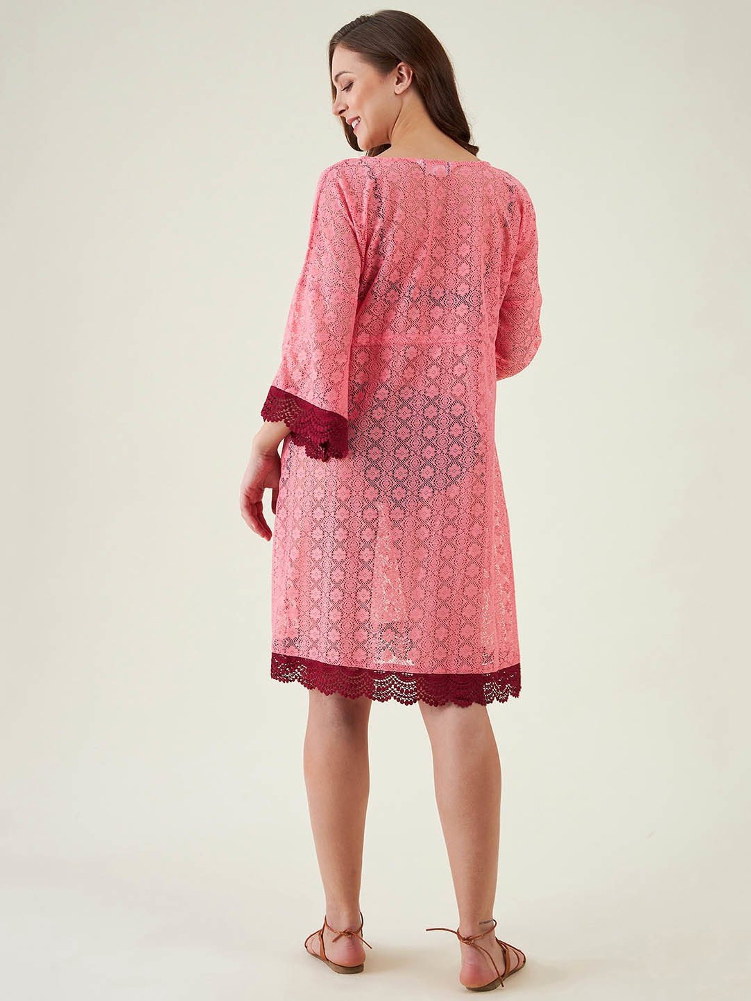 The Kaftan Company Pink Cover Up
