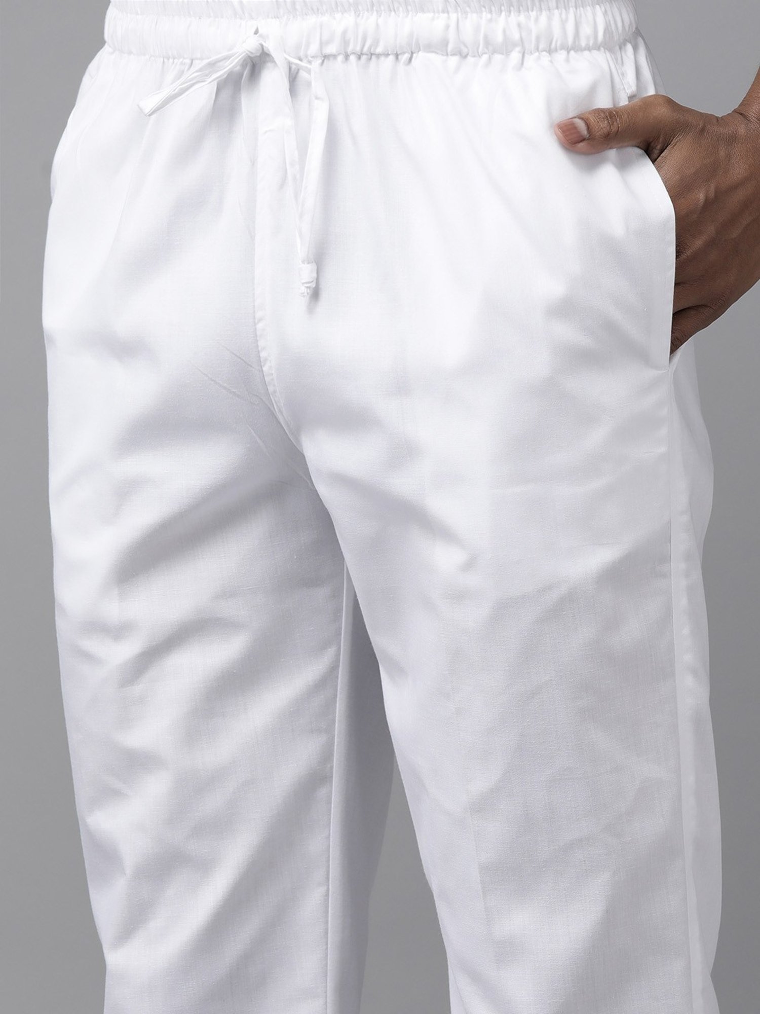 See Designs Green & White Cotton Regular Fit Printed Kurta Bottom Set