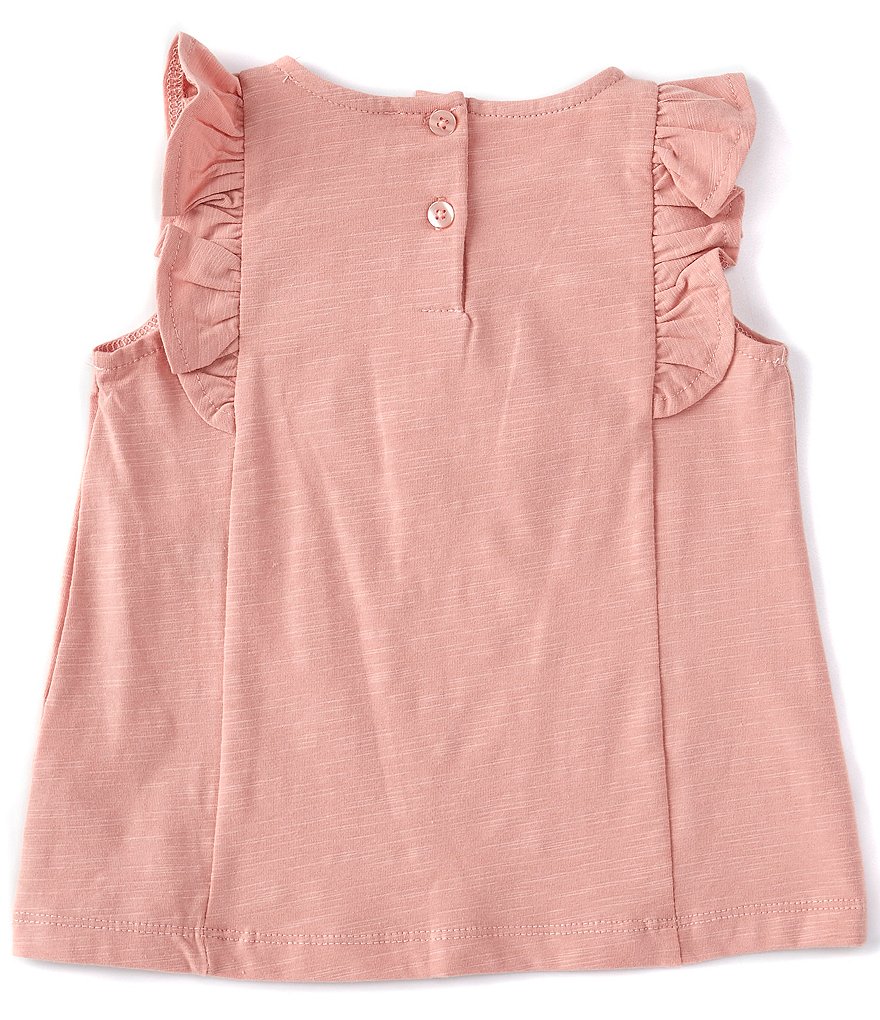 Chelsea & Violet Baby Girls 12-24 Months Ruffle Slub Tee