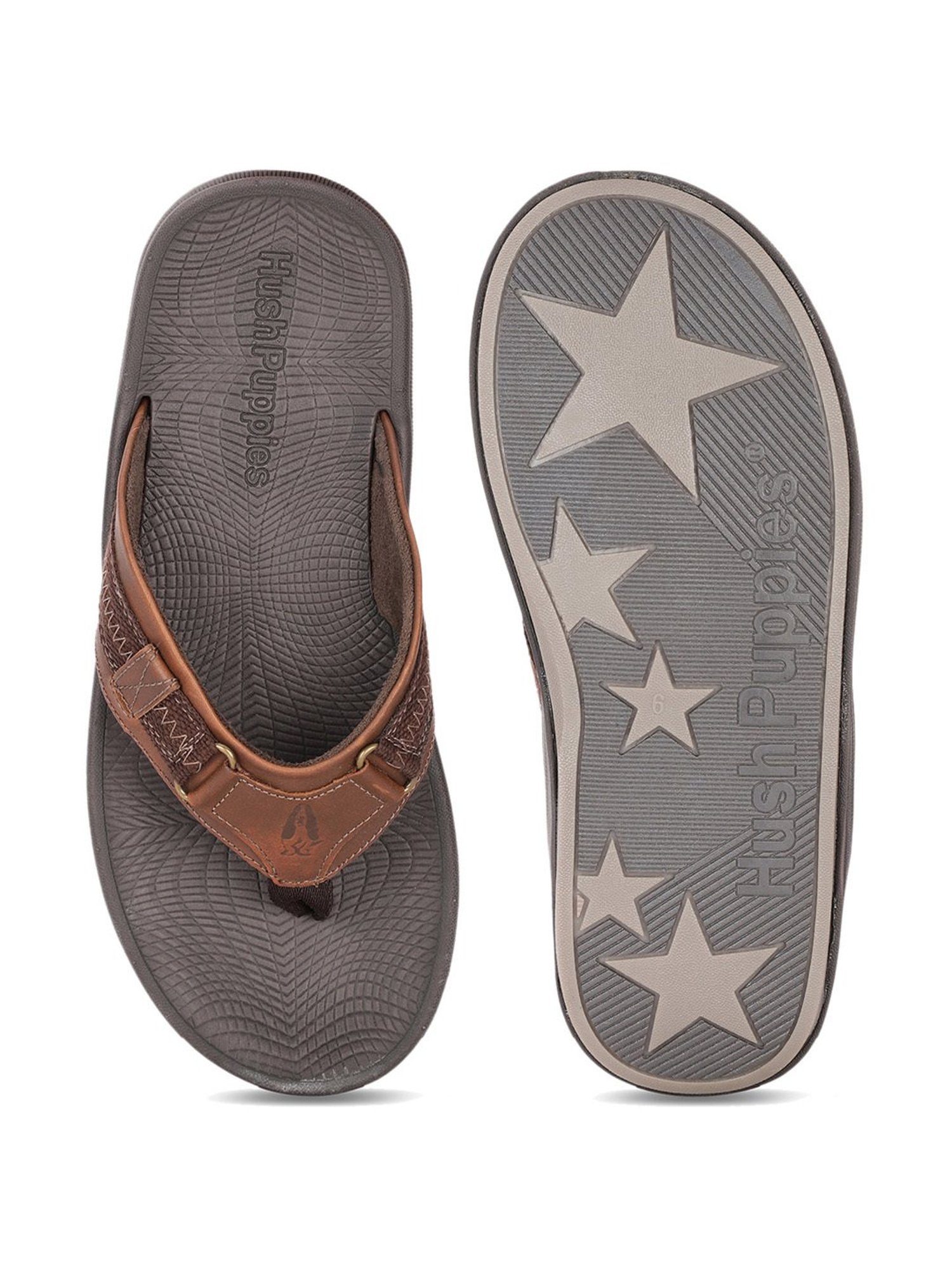 Hush Puppies by Bata Men's Tan Thong Sandals