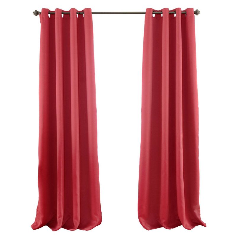 84"x52" Blackout Window Curtain Panel Pink - Triangle Home Fashions