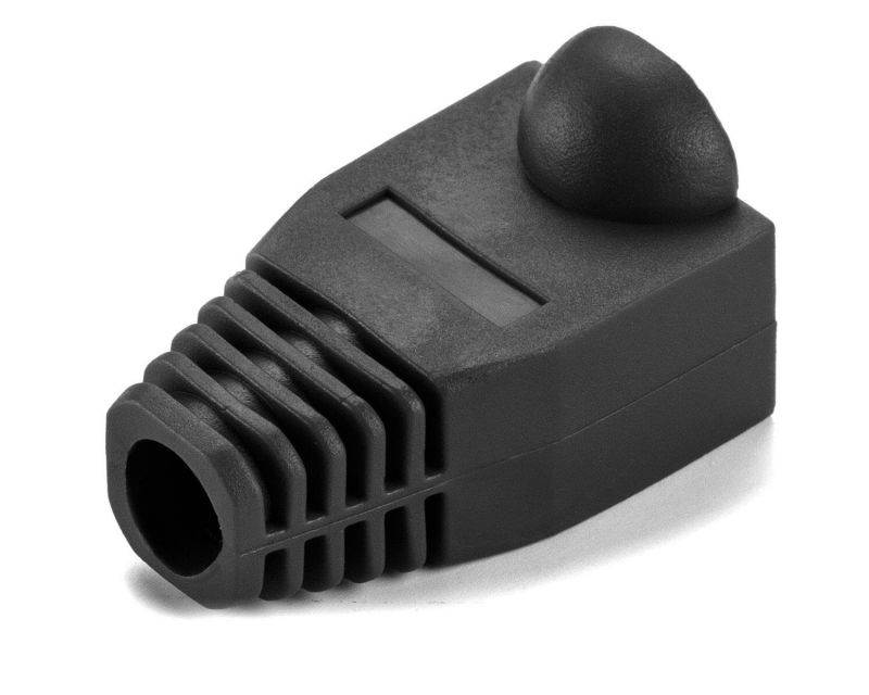 Aurum Cables Network Cable Boots Cap Cover for RJ45 Connectors Black & Blue
