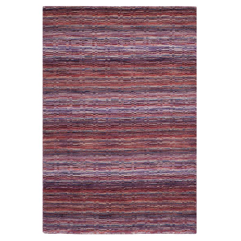 Purple Stripe Loomed Area Rug 5'X8' - Safavieh