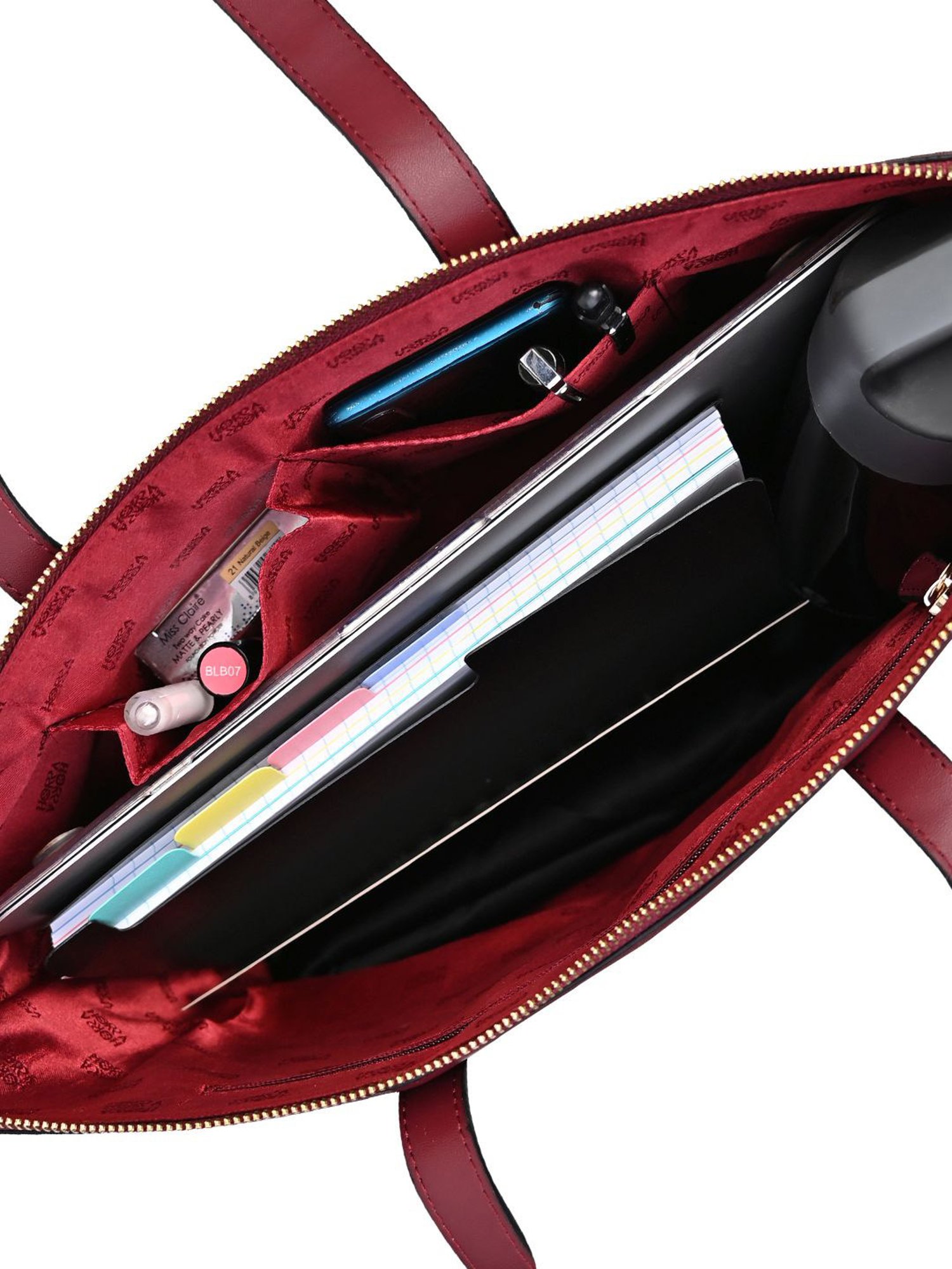 Horra Wine Solid Tote Handbag