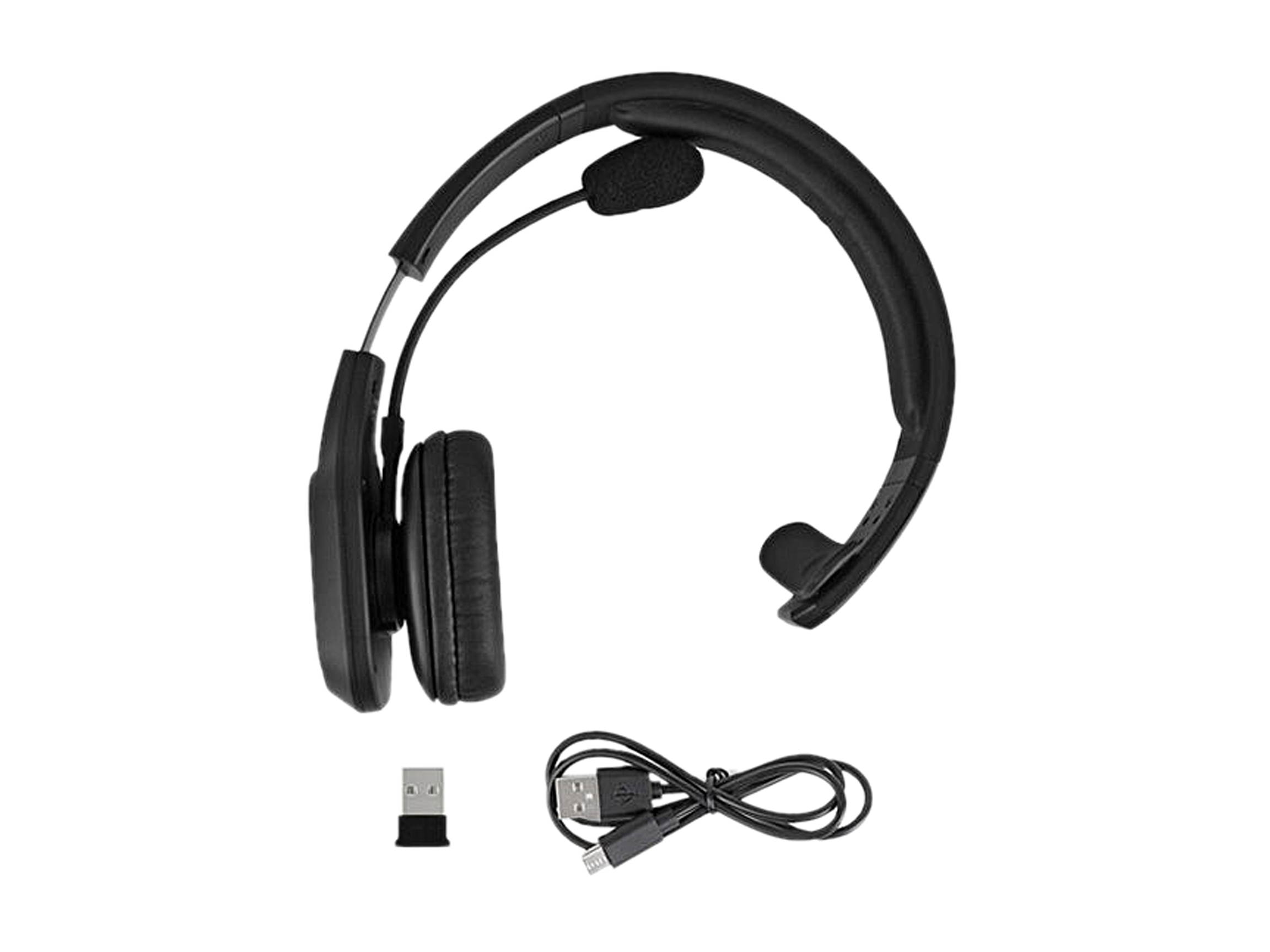 Aluratek Bluetooth Wireless Headset with Noise Cancelling Boom Microphone ABHM100F
