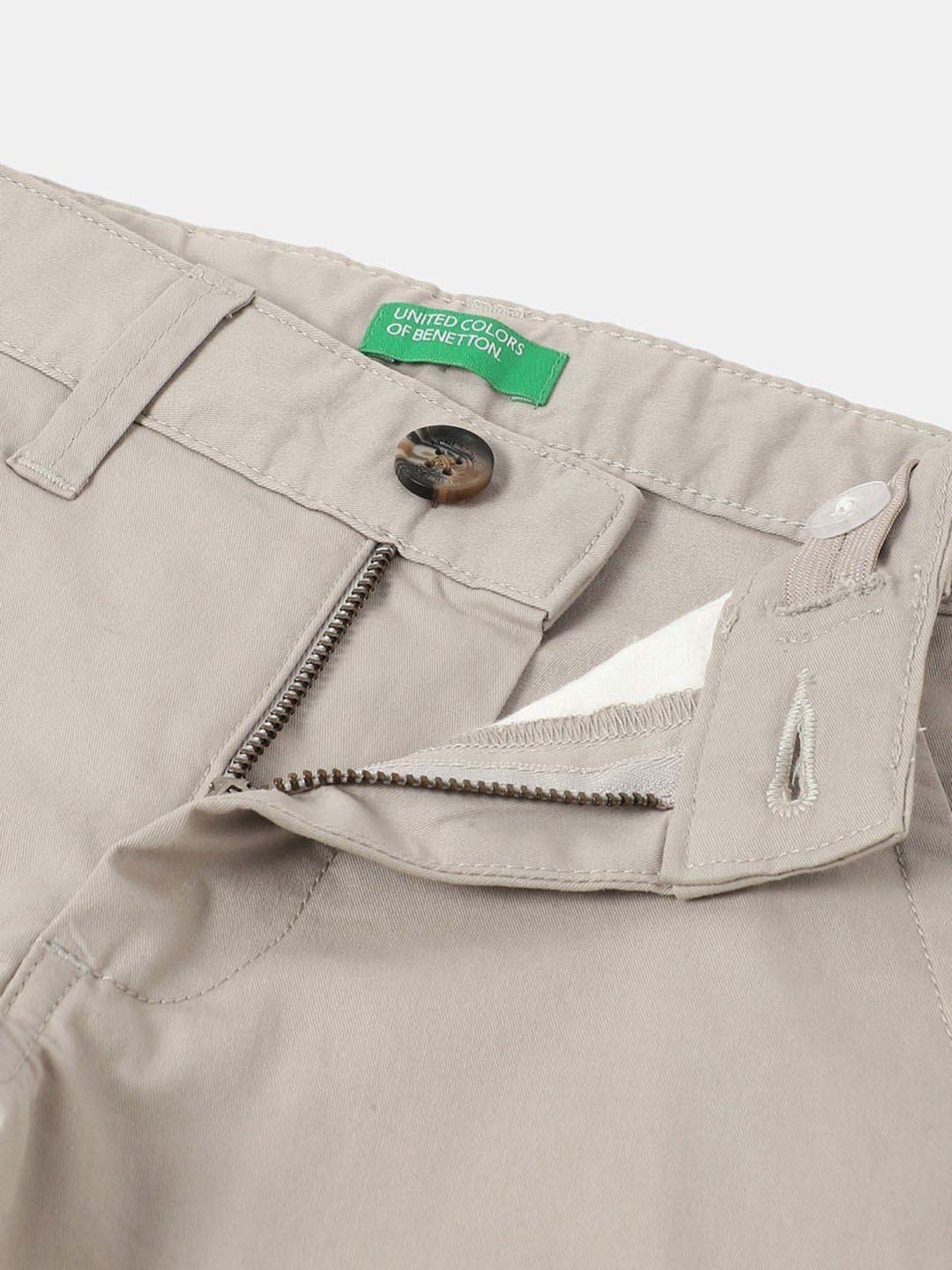 United Colors of Benetton Kids Grey Regular Fit Trouser