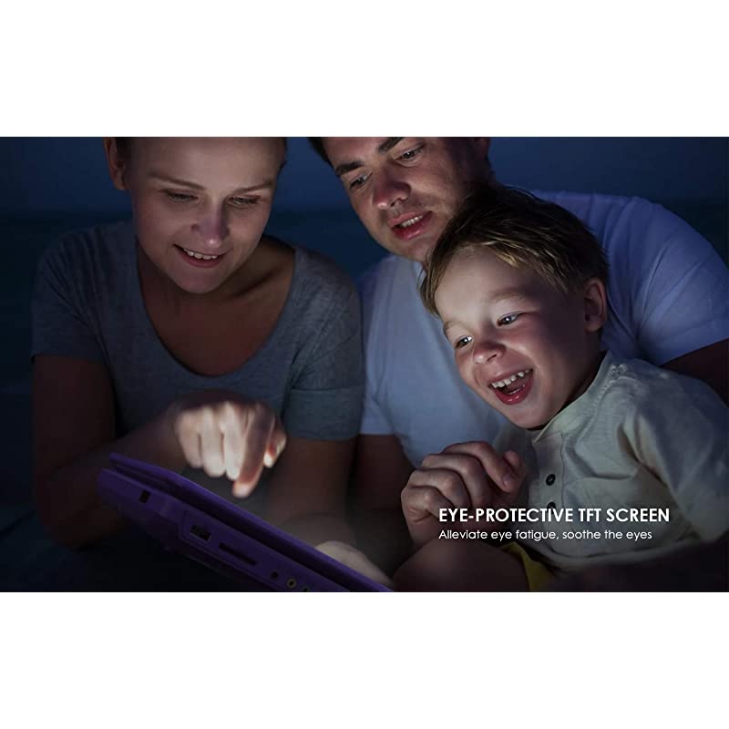 Portable DVD Player 12.5", with 10.1" HD Swivel Screen, Car Travel DVD Players 5 Hrs Rechargeable Battery, Region-Free Video Player for Kids Elderly, Remote Control, Sync TV, USB&SD, Purple