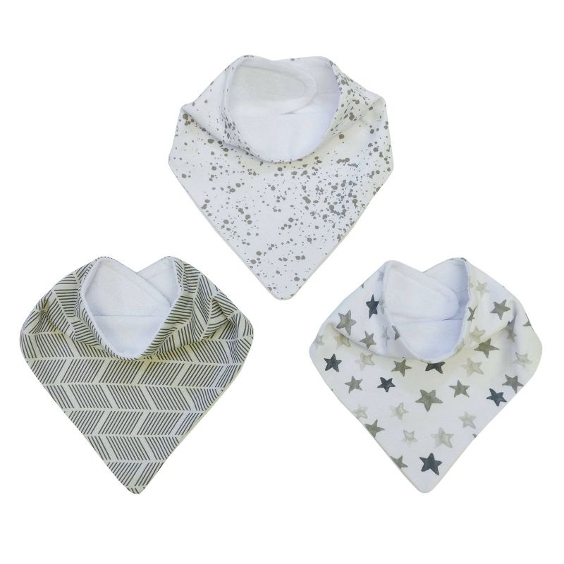Neat Solutions Bandana Bib Set - Neutral - 3pk