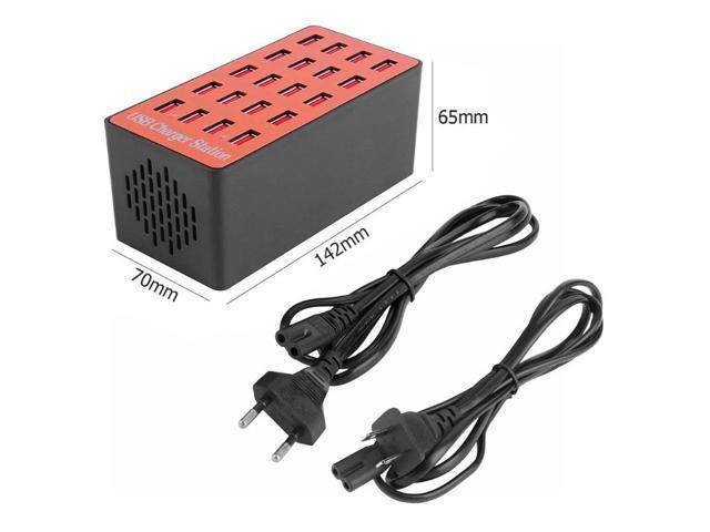 Multi 20-Port USB Hub Charger Power Adapter Wall Fast Charging Dock Station 100W