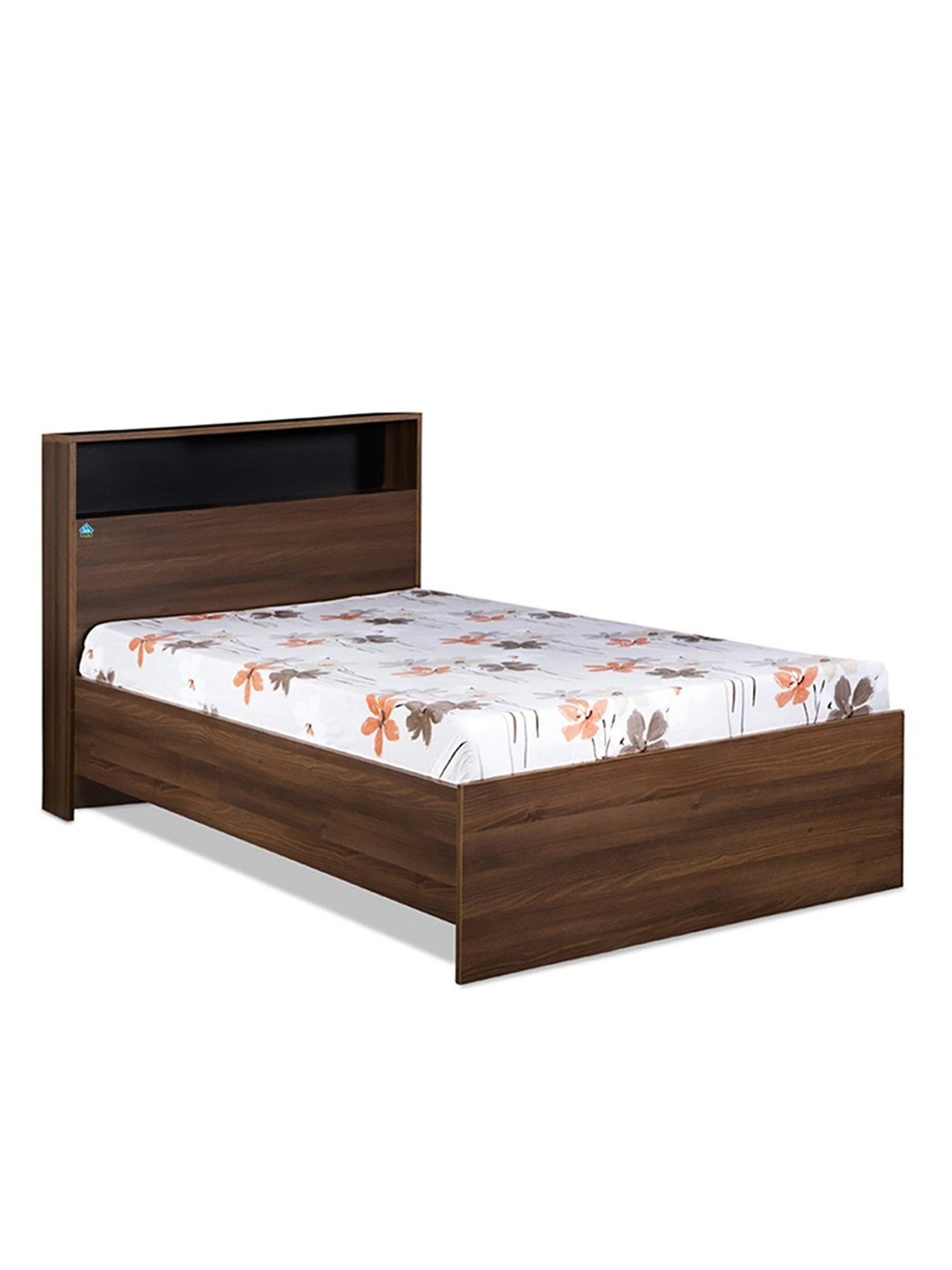 Delite Kom Urban Acacia Dark Engineered Wood Single Bed
