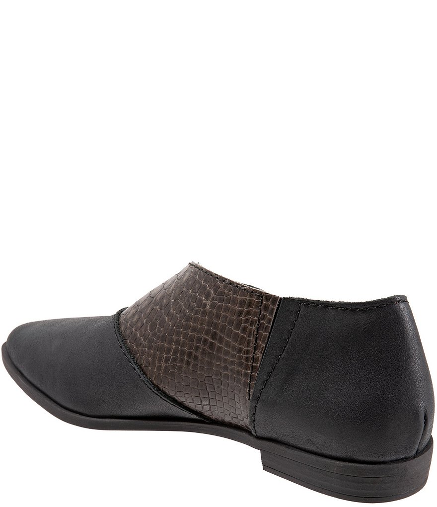 Bueno Blake Snake Embossed Leather Slip-On Flats