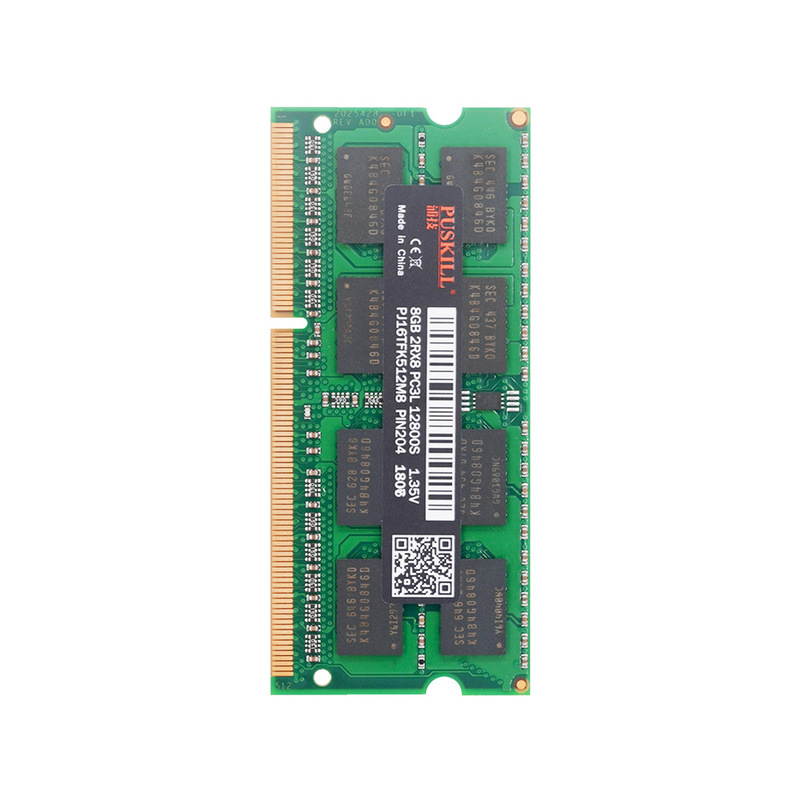 PUSKILL DDR3 1600MHz SODIMM RAM PC3-12800 4G 1.35V CL11 204 Pin Support ECC Unbuffered Laptop Memory Notebook RAM Module for Mac Intel and AMD System