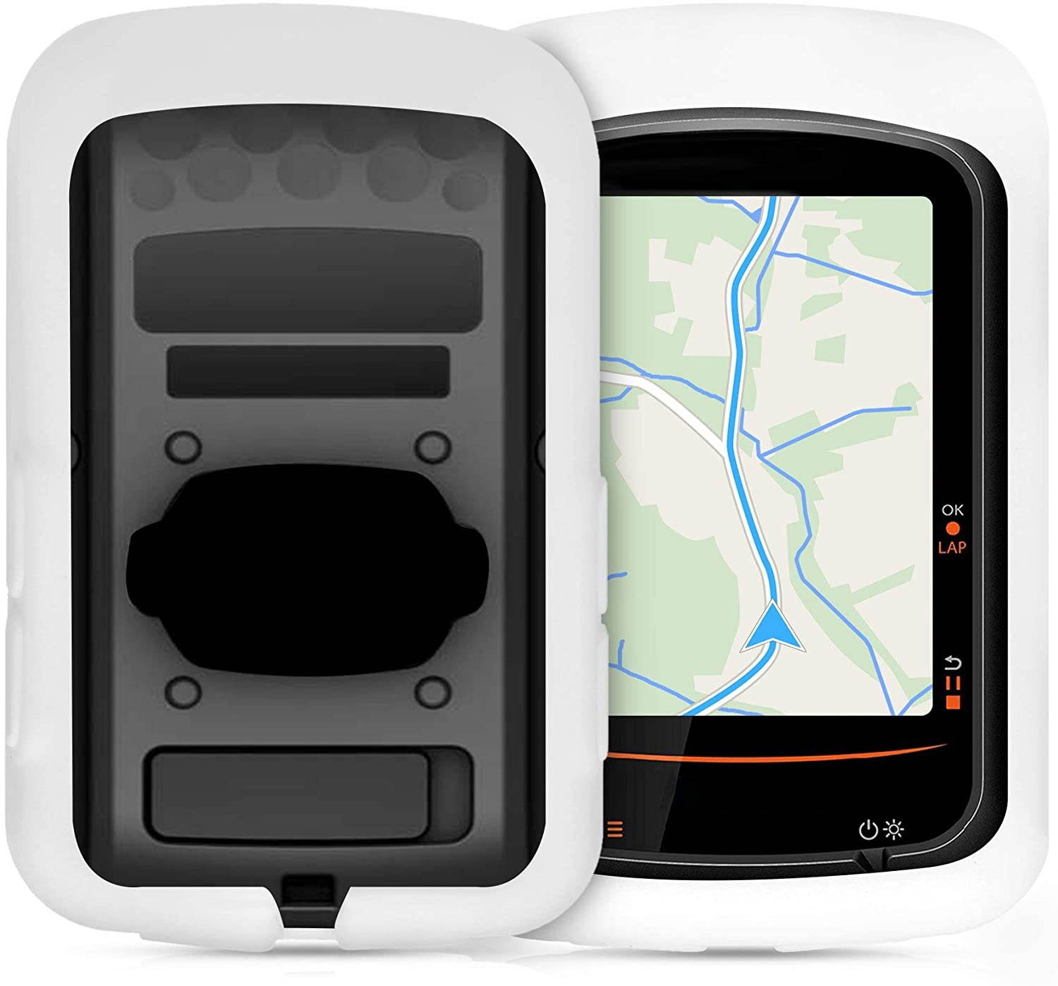 kwmobile Case Compatible with Bryton Rider 410/450 - Soft Silicone Bike GPS Navigation System Protective Cover - Black
