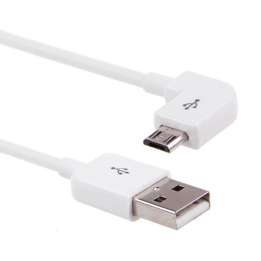 Left angled 90 degree Micro USB Male to USB Data Charge Cable for Cell Phone 3m