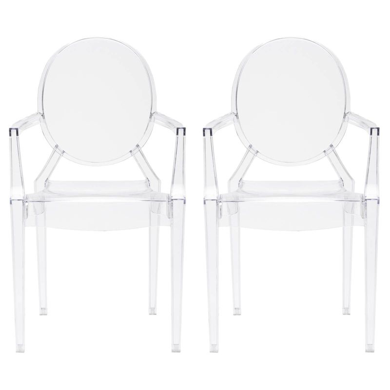 Set of 2 Janice Armchairs Clear - Poly & Bark