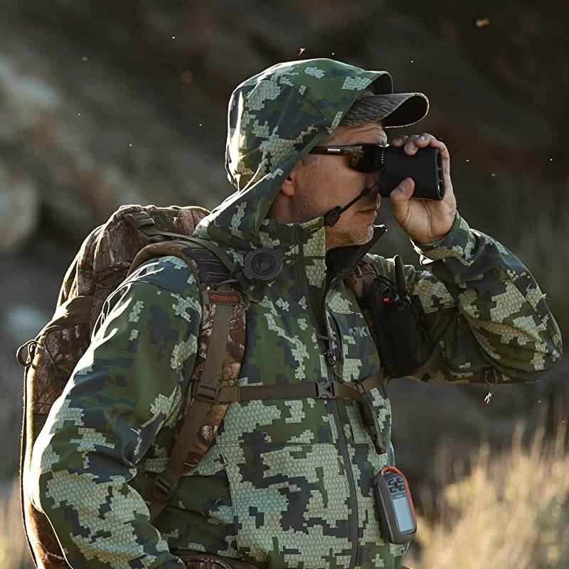 XD Retractable Electronics Tether 36 Kevlar Cord Retraction Lock Green Polycarbonate Case For Rangefinder and GPS Units 0TRG2413EL