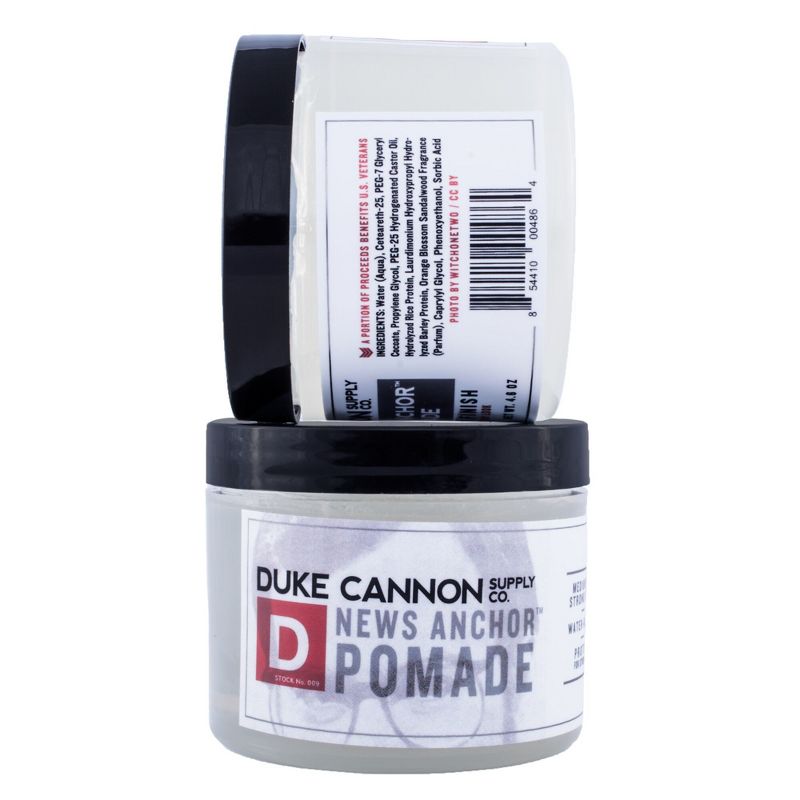Duke Cannon News Anchor Medium to Strong Hold Natural Matte Finish Pomade - 4.6oz