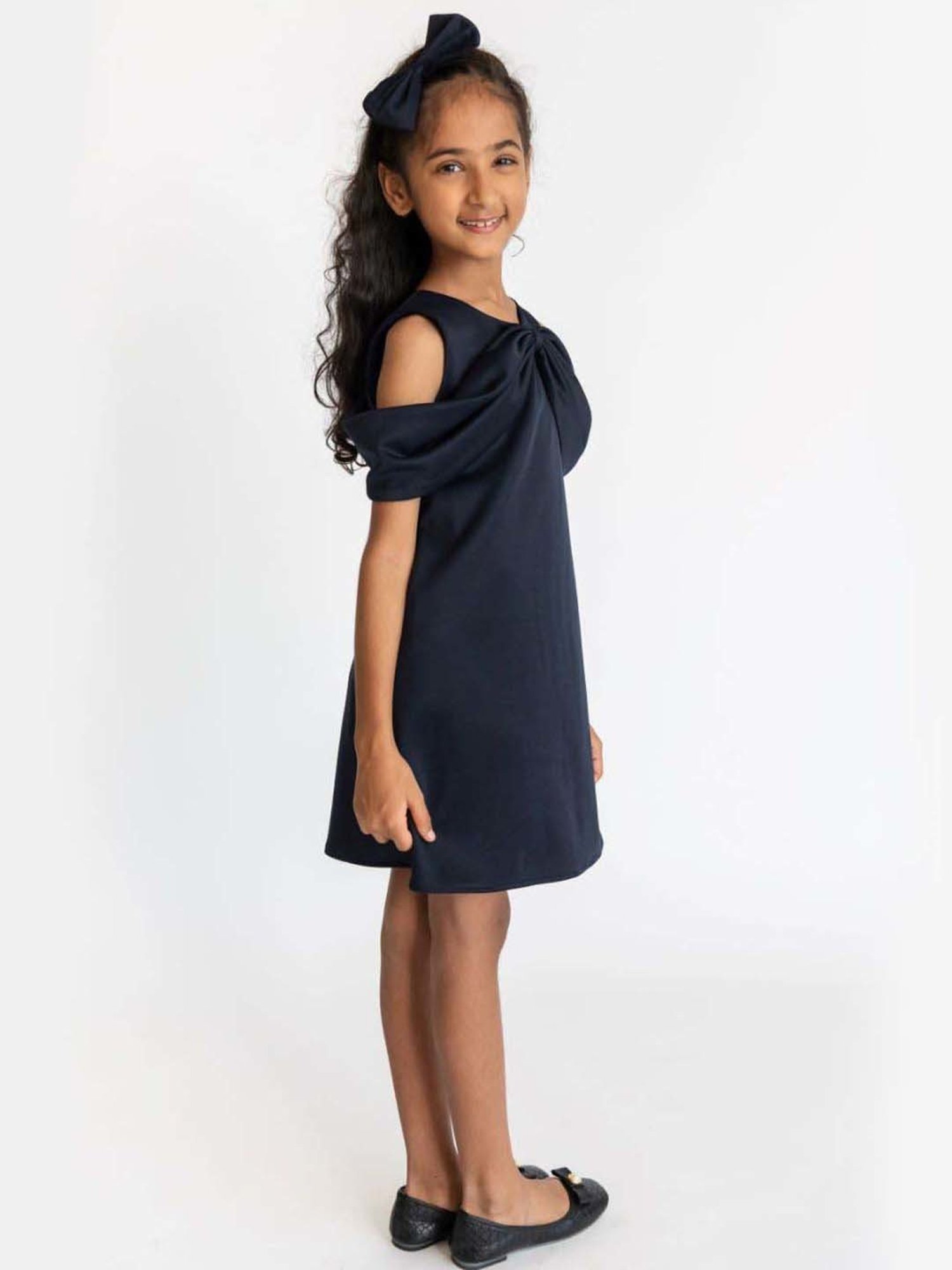 A Little Fable Navy Regular Fit Dress
