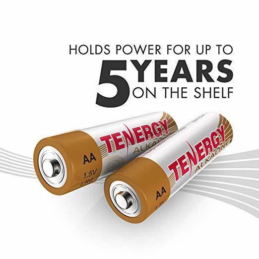 1 Box: 24pcs Tenergy AA Size (LR6) Alkaline Batteries