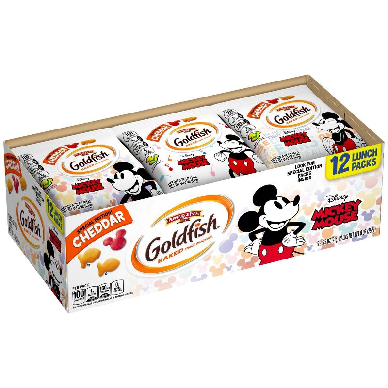 Pepperidge Farm Goldfish Mickey Mouse Cheddar - 9oz/12ct