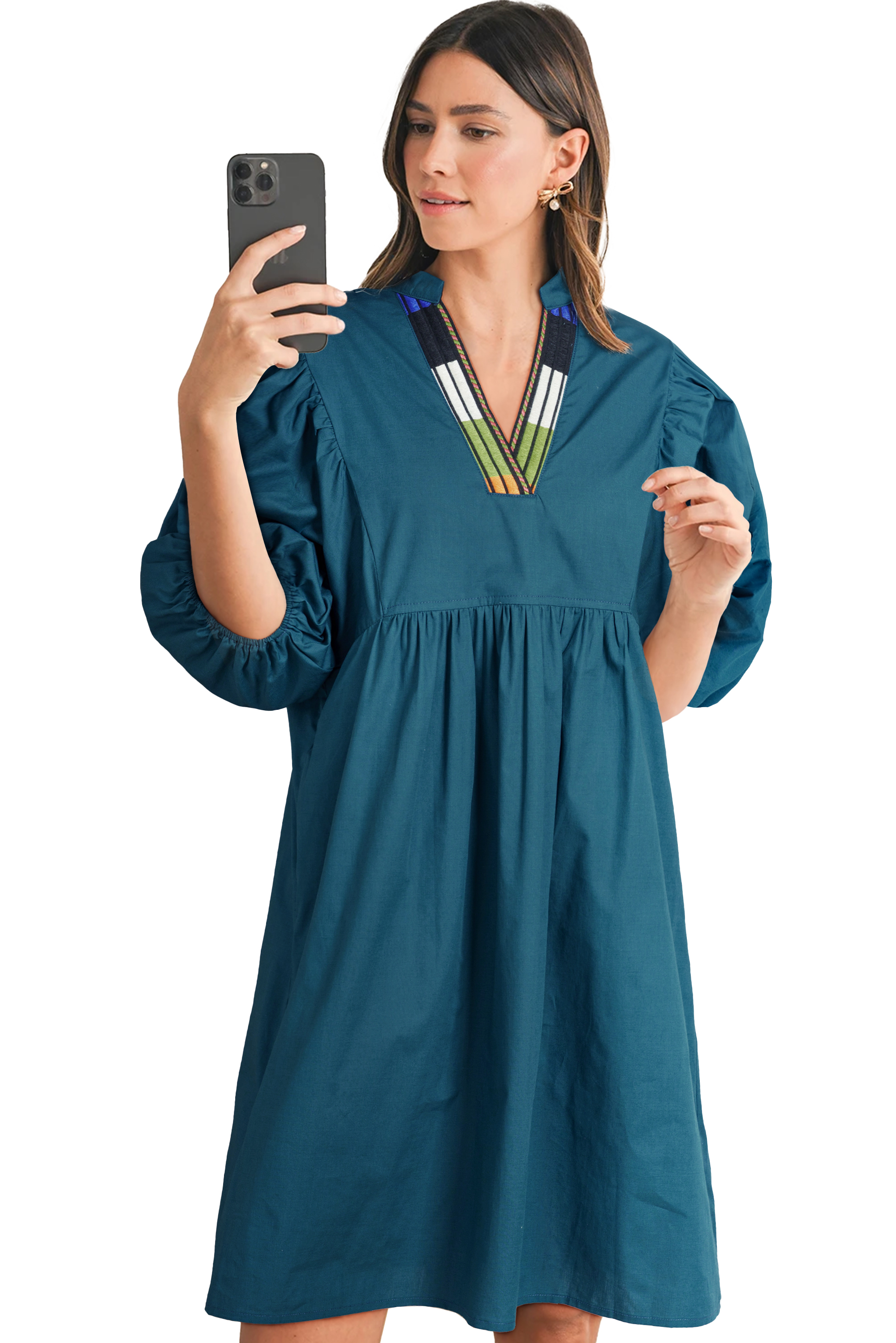 White Frill Mock Neck Sleeveless Tiered Floral Dress